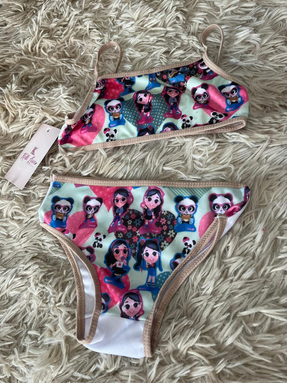 Conjunto menina moça personagens.