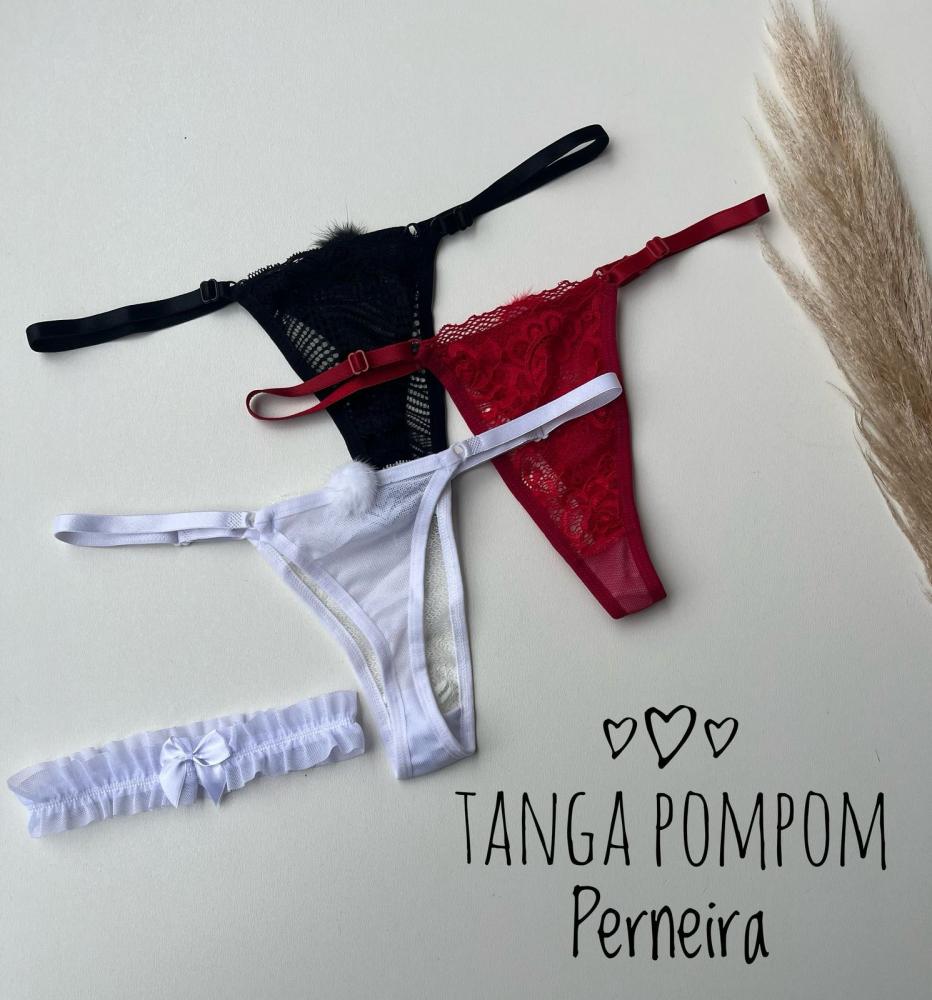 Tanga Pom Pom com Perneira