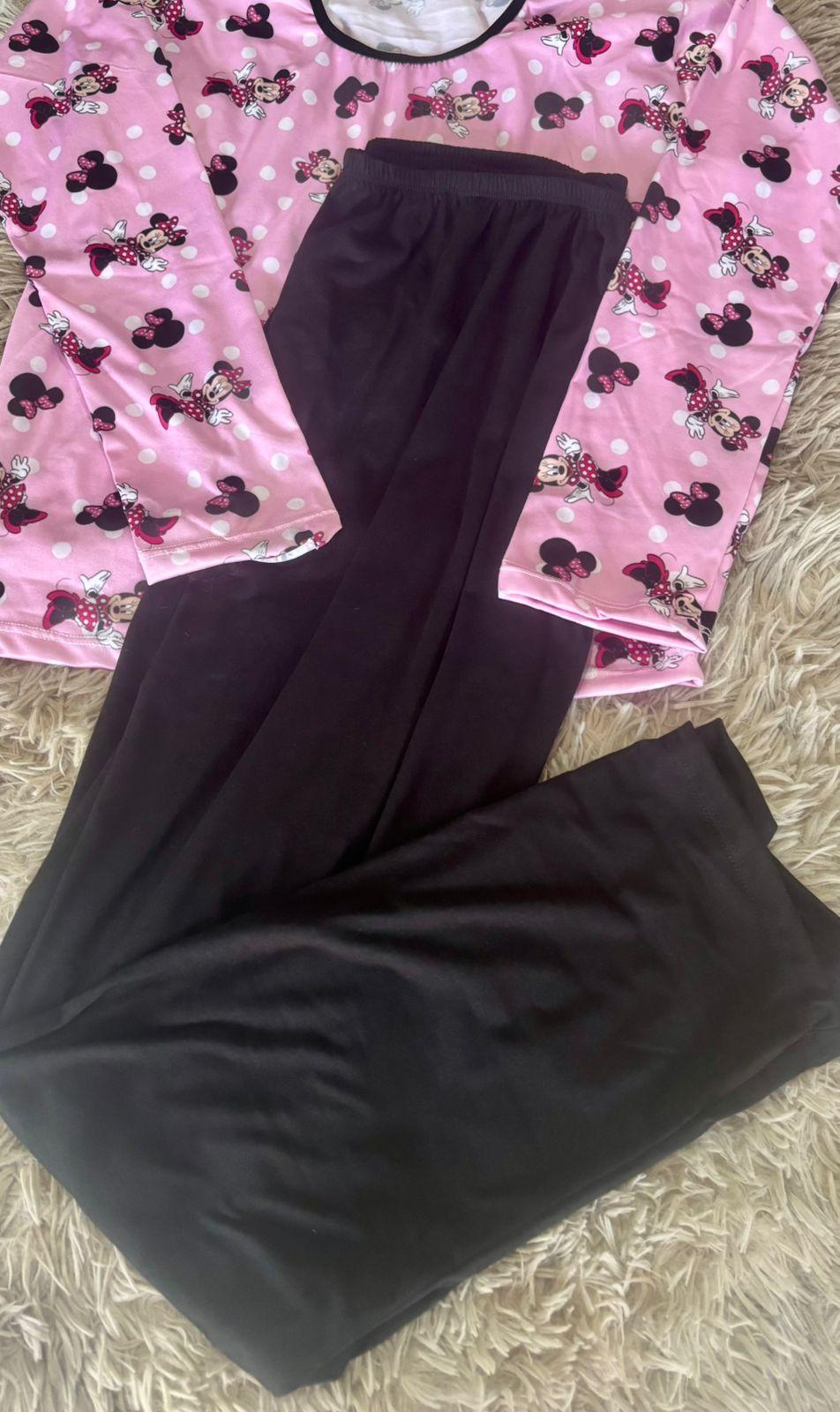 Pijama Longo de Suede 