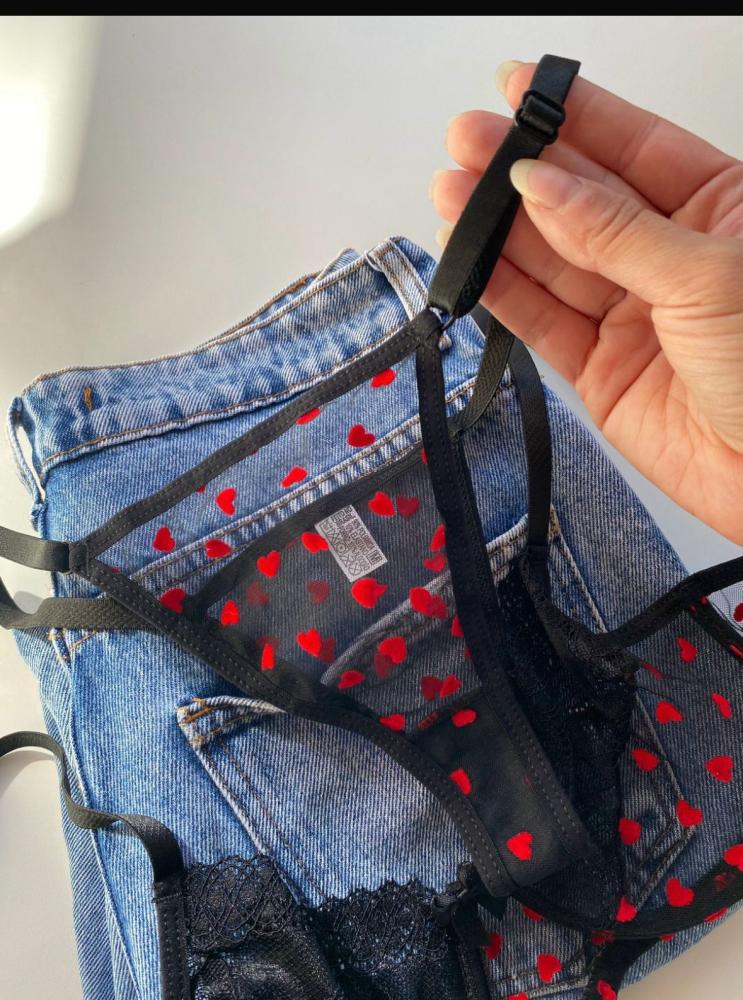 Conjunto Tule coração